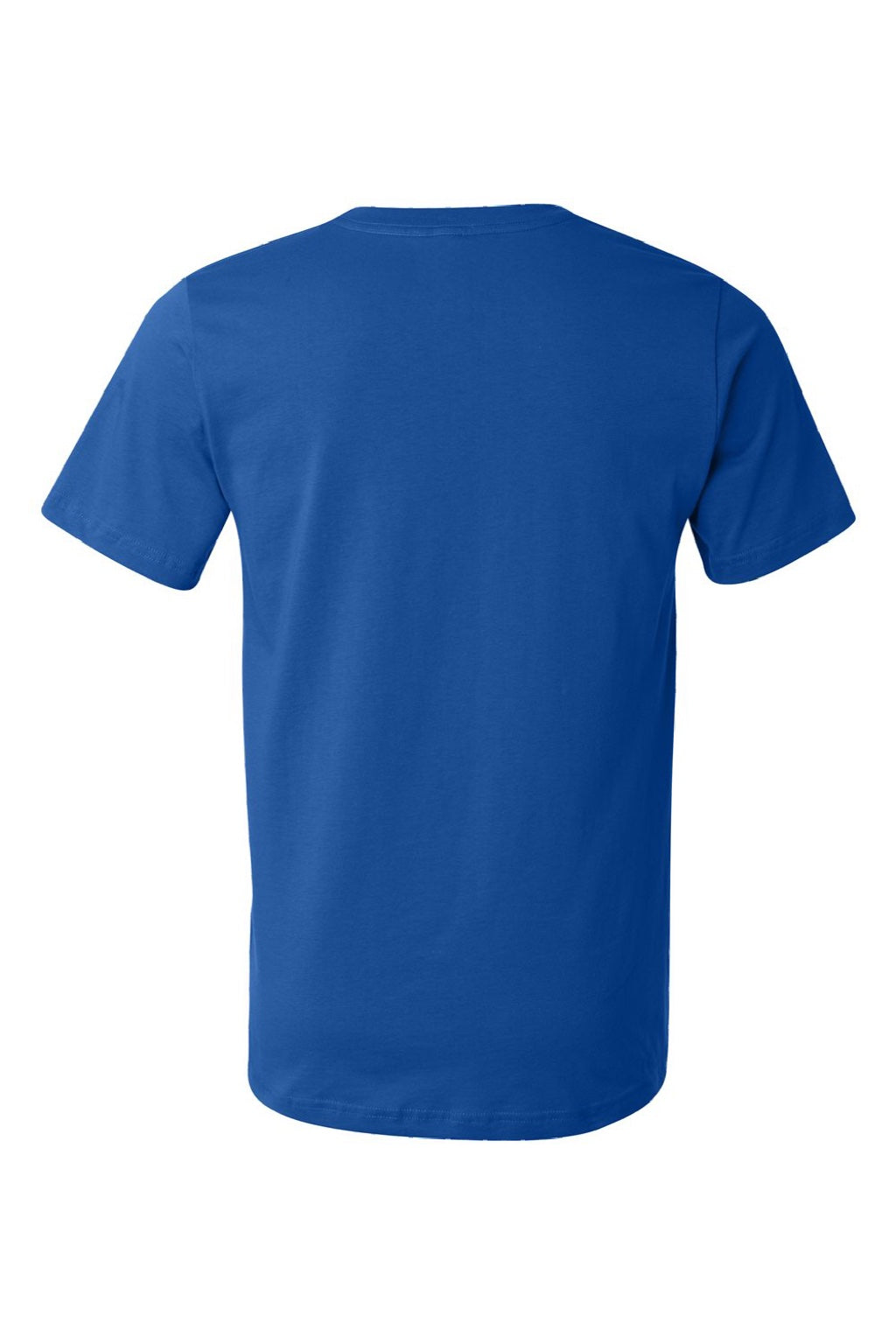 Bella + Canvas BC3001U Mens USA Made Jersey Short Sleeve Crewneck T-Shirt Royal Blue Flat Back