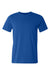 Bella + Canvas BC3001U Mens USA Made Jersey Short Sleeve Crewneck T-Shirt Royal Blue Flat Front