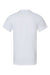 Bella + Canvas BC3001U Mens USA Made Jersey Short Sleeve Crewneck T-Shirt White Flat Back