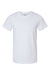 Bella + Canvas BC3001U Mens USA Made Jersey Short Sleeve Crewneck T-Shirt White Flat Front