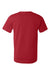 Bella + Canvas 3001U/3001USA Mens USA Made Jersey Short Sleeve Crewneck T-Shirt Red Flat Back