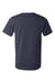 Bella + Canvas BC3001U Mens USA Made Jersey Short Sleeve Crewneck T-Shirt Navy Blue Flat Back