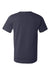 Bella + Canvas 3001U/3001USA Mens USA Made Jersey Short Sleeve Crewneck T-Shirt Navy Blue Flat Back