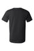 Bella + Canvas BC3001U Mens USA Made Jersey Short Sleeve Crewneck T-Shirt Black Flat Back