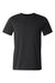 Bella + Canvas BC3001U Mens USA Made Jersey Short Sleeve Crewneck T-Shirt Black Flat Front