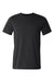 Bella + Canvas 3001U/3001USA Mens USA Made Jersey Short Sleeve Crewneck T-Shirt Black Flat Front