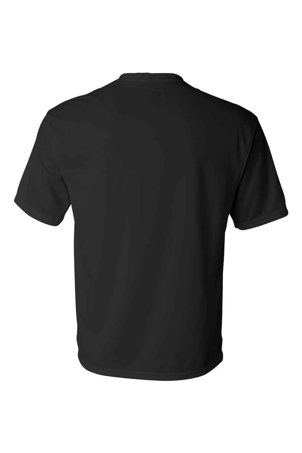 C2 Sport 5100 Mens Performance Moisture Wicking Short Sleeve Crewneck T-Shirt Black Flat Back