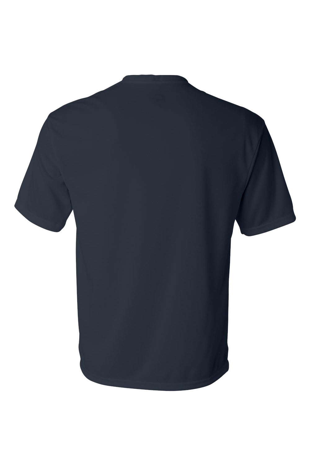C2 Sport 5100 Mens Performance Moisture Wicking Short Sleeve Crewneck T-Shirt Navy Blue Flat Back