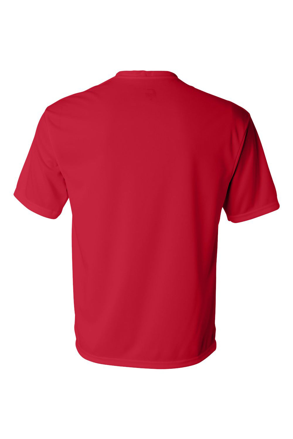 C2 Sport 5100 Mens Performance Moisture Wicking Short Sleeve Crewneck T-Shirt Red Flat Back
