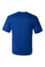 C2 Sport 5100 Mens Performance Moisture Wicking Short Sleeve Crewneck T-Shirt Royal Blue Flat Back