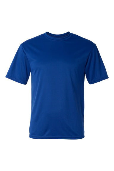 C2 Sport 5100 Mens Performance Moisture Wicking Short Sleeve Crewneck T-Shirt Royal Blue Flat Front