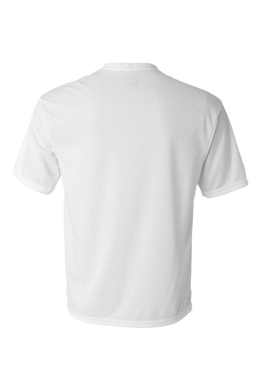 C2 Sport 5100 Mens Performance Moisture Wicking Short Sleeve Crewneck T-Shirt White Flat Back