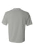 C2 Sport 5100 Mens Performance Moisture Wicking Short Sleeve Crewneck T-Shirt Silver Grey Flat Back