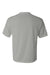 C2 Sport 5100 Mens Performance Moisture Wicking Short Sleeve Crewneck T-Shirt Silver Grey Flat Back