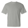 C2 Sport Mens Performance Moisture Wicking Short Sleeve Crewneck T-Shirt - Silver Grey - NEW