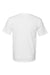 Bayside BA5040 Mens USA Made Short Sleeve Crewneck T-Shirt White Flat Back