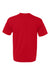 Bayside 5040 Mens USA Made Short Sleeve Crewneck T-Shirt Red Flat Back