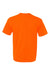 Bayside 5040 Mens USA Made Short Sleeve Crewneck T-Shirt Bright Orange Flat Back