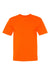 Bayside BA5040 Mens USA Made Short Sleeve Crewneck T-Shirt Bright Orange Flat Front