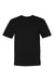Bayside 5040 Mens USA Made Short Sleeve Crewneck T-Shirt Black Flat Front