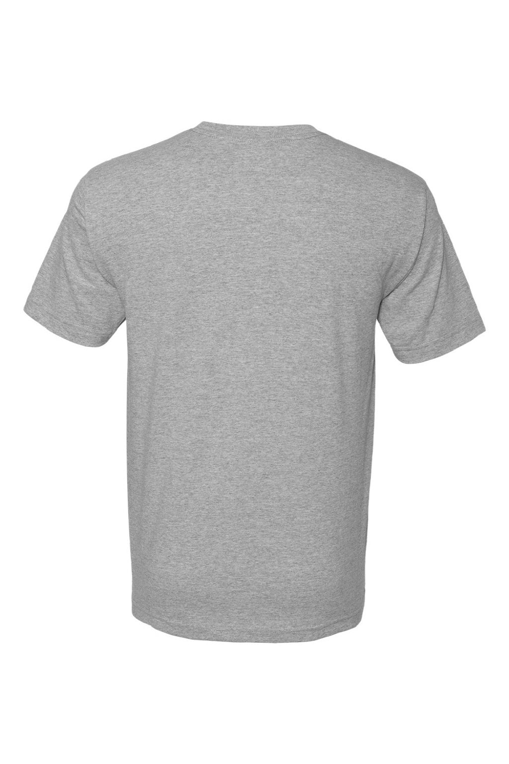 Bayside 5040 Mens USA Made Short Sleeve Crewneck T-Shirt Dark Ash Grey Flat Back