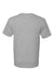 Bayside 5040 Mens USA Made Short Sleeve Crewneck T-Shirt Dark Ash Grey Flat Back