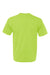 Bayside 5040 Mens USA Made Short Sleeve Crewneck T-Shirt Lime Green Flat Back
