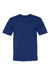 Bayside BA5040 Mens USA Made Short Sleeve Crewneck T-Shirt Royal Blue Flat Front