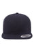 Yupoong Hats 6089/6089MT Mens Adjustable Hat Dark Navy Blue Flat Front