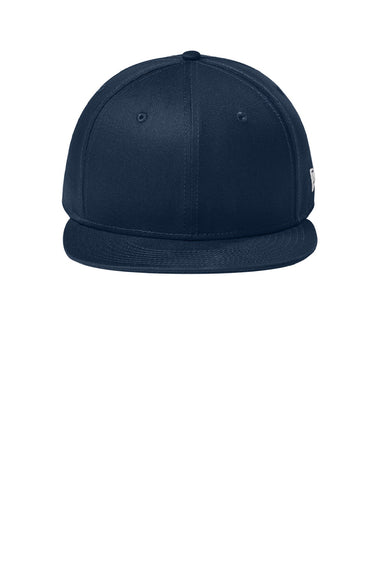 New Era Hats NE400 Mens Adjustable Hat Flag Dark Navy Blue Flat Front