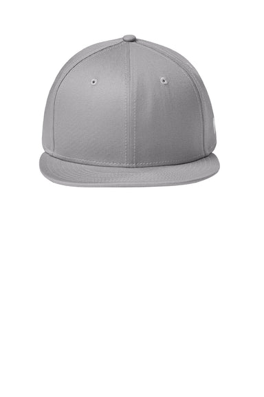 New Era Hats NE400 Mens Adjustable Hat Flag Grey Flat Front