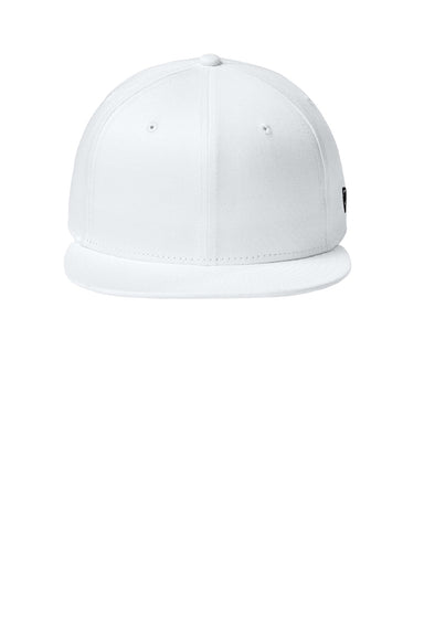 New Era Hats NE400 Mens Adjustable Hat Flag White Flat Front