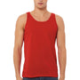 Bella + Canvas Mens Jersey Tank Top - Red