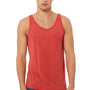 Bella + Canvas Mens Jersey Tank Top - Red Triblend