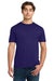 Gildan 64000 Mens Softstyle Short Sleeve Crewneck T-Shirt Fan Dark Purple Model Front