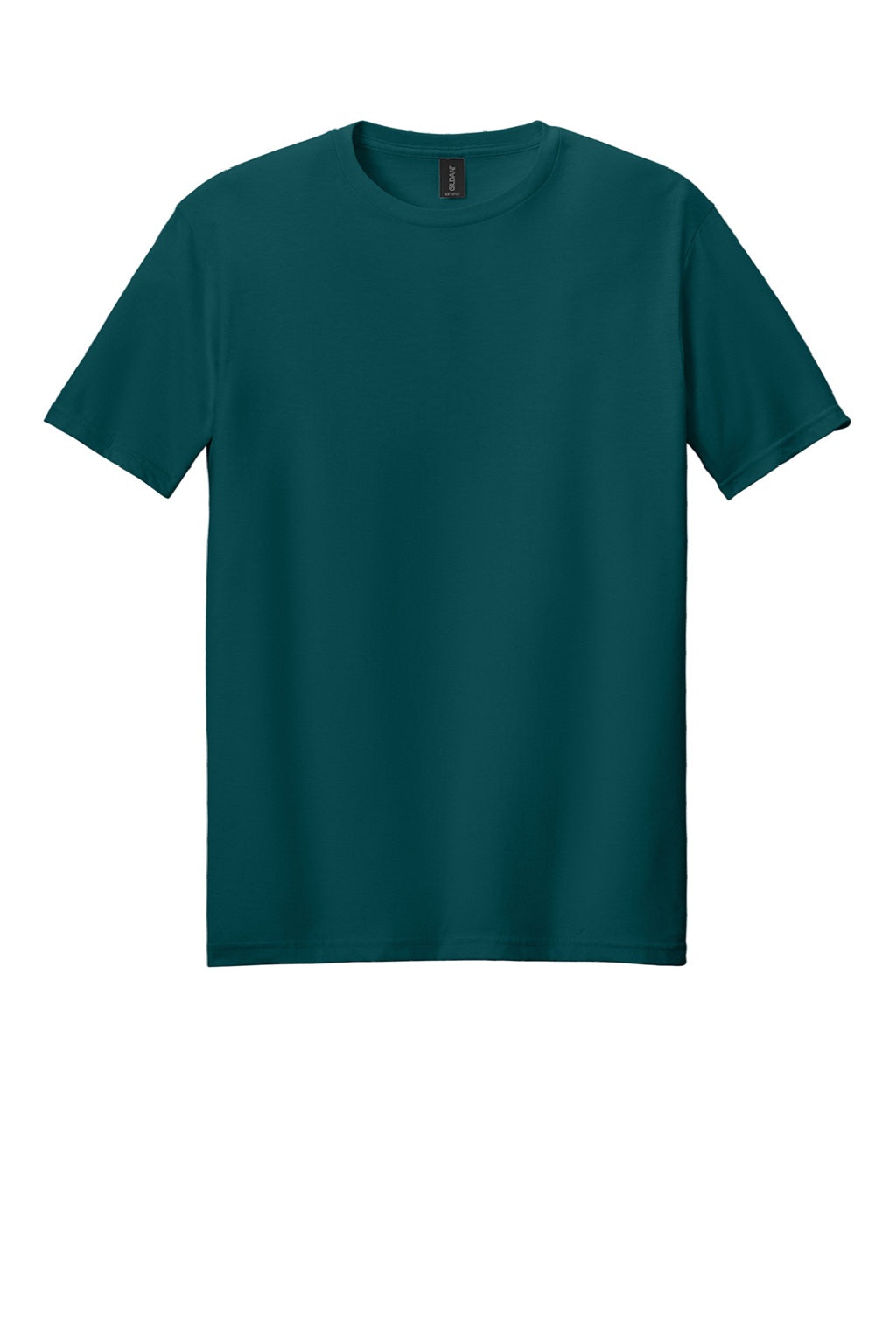Gildan 64000 Mens Softstyle Short Sleeve Crewneck T-Shirt Fan Marine Green Flat Front