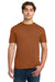 Gildan 64000 Mens Softstyle Short Sleeve Crewneck T-Shirt Fan Texas Orange Model Front