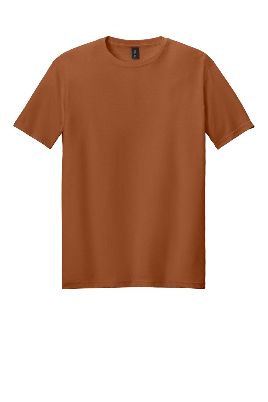 Gildan 64000 Mens Softstyle Short Sleeve Crewneck T-Shirt Fan Texas Orange Flat Front