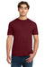 Gildan 64000 Mens Softstyle Short Sleeve Crewneck T-Shirt Garnet Red Model Front