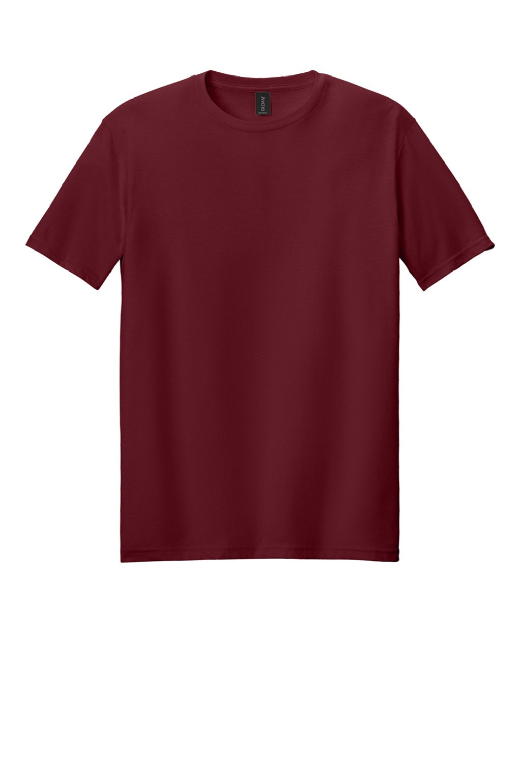 Gildan 64000 Mens Softstyle Short Sleeve Crewneck T-Shirt Garnet Red Flat Front