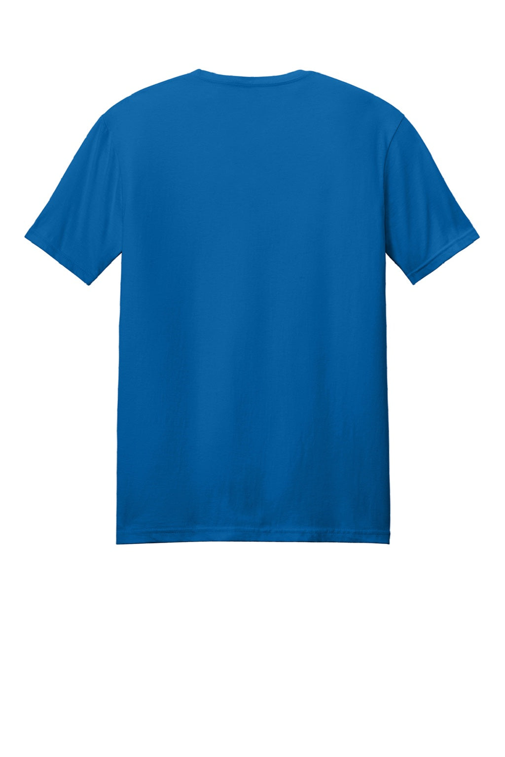 Gildan 64000 Mens Softstyle Short Sleeve Crewneck T-Shirt Neon Blue Flat Back