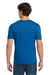 Gildan 64000 Mens Softstyle Short Sleeve Crewneck T-Shirt Neon Blue Model Back