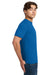 Gildan 64000 Mens Softstyle Short Sleeve Crewneck T-Shirt Neon Blue Model Side