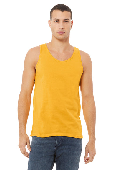Bella + Canvas BC3480/3480 Mens Jersey Tank Top Gold Model Front