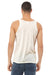 Bella + Canvas 3484 Mens Jersey Tank Top Oatmeal Model Back