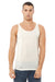 Bella + Canvas 3484 Mens Jersey Tank Top Oatmeal Model Front