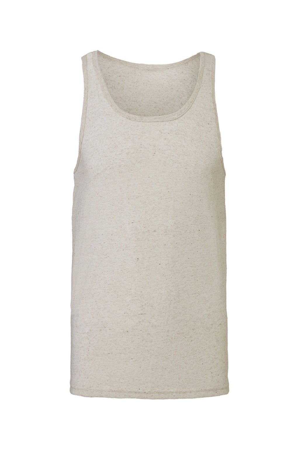 Bella + Canvas 3484 Mens Jersey Tank Top Oatmeal Flat Front