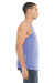 Bella + Canvas 3484 Mens Jersey Tank Top Blue Model Side