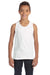 Bella + Canvas 3480Y Youth Jersey Tank Top White Model Front