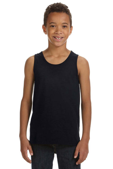 Bella + Canvas 3480Y Youth Jersey Tank Top Black Model Front